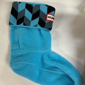 Kids Hunter Boot socks blue/black size 10-12 new in box